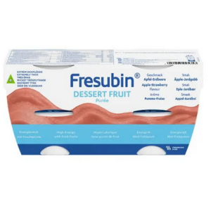 FRESUBIN DESSERT FRUIT EPLE/JORDBÆR 4 STK