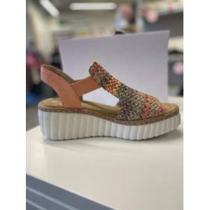 Rieker fargerik Sandal