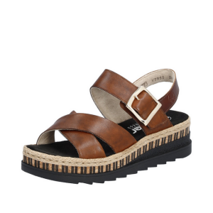 Rieker Sandal Brun m/gullspenne