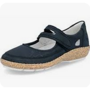 Rieker blå ballerina