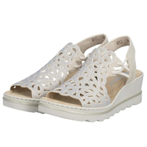 Rieker Sandaler Beige Glitter