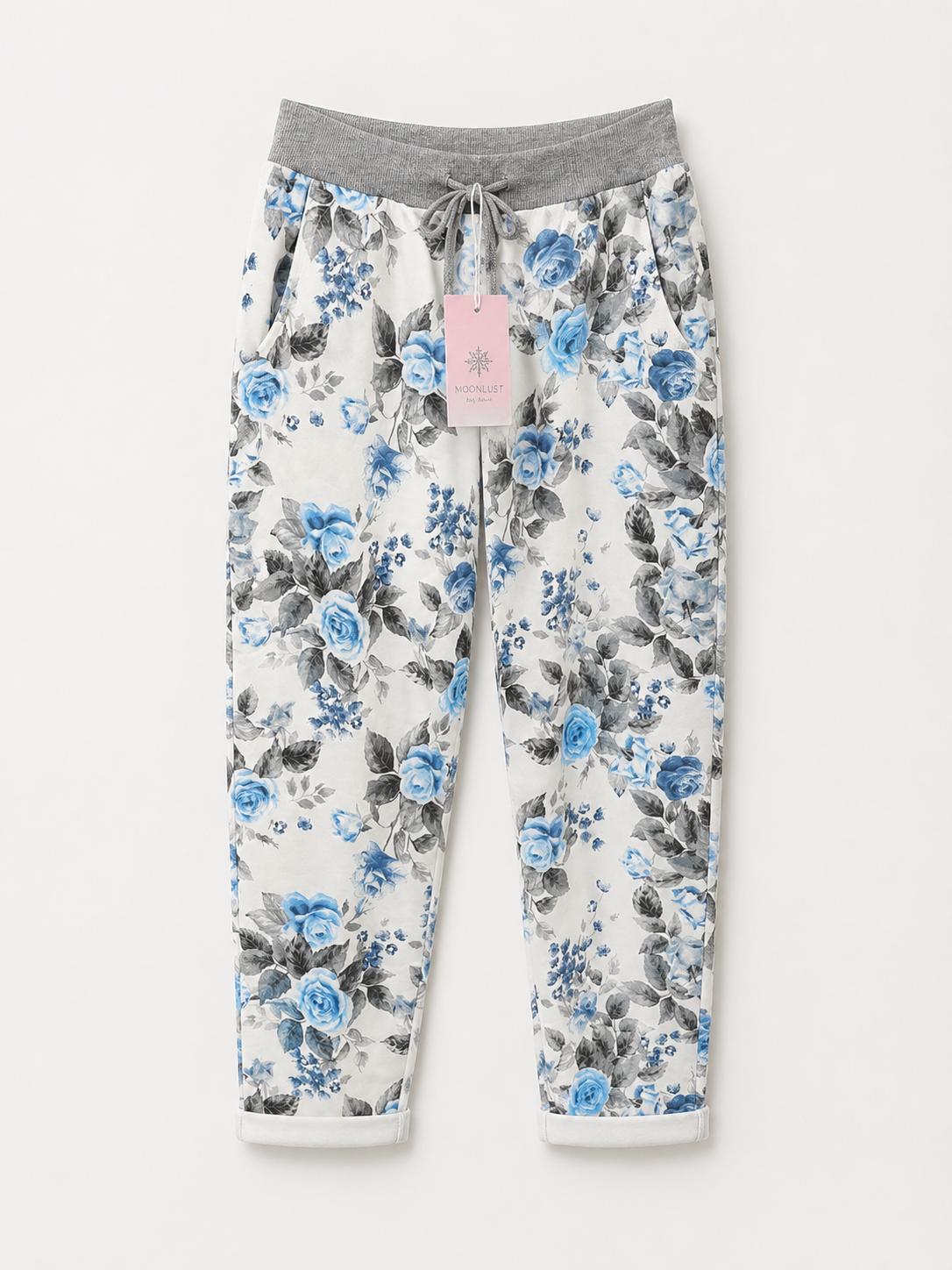 MoonDust Magic Print Pant Soft Blue