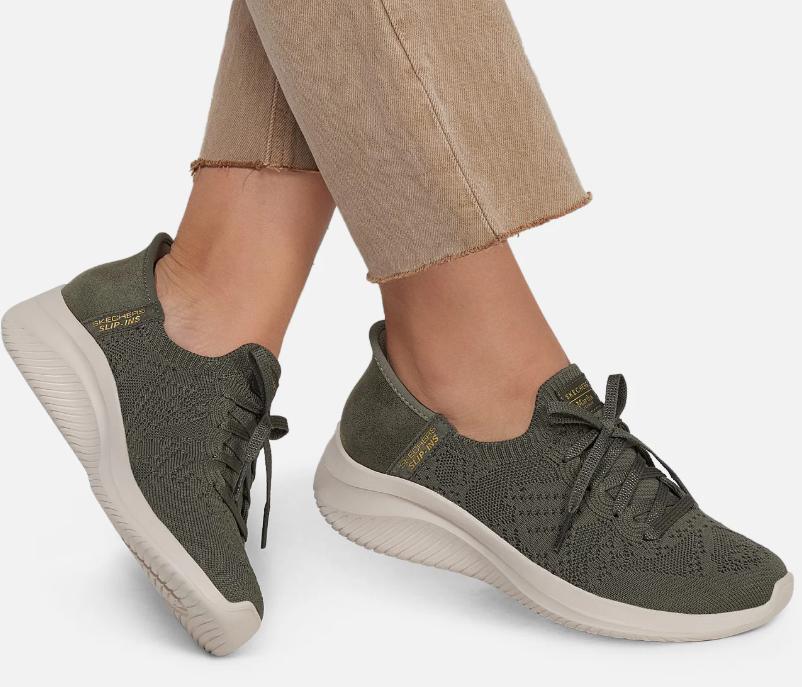 Skechers Martha Stewart: Slip-ins: Ultra Flex 3.0 Back On Track Olive