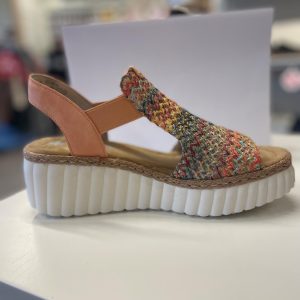 Rieker fargerik Sandal