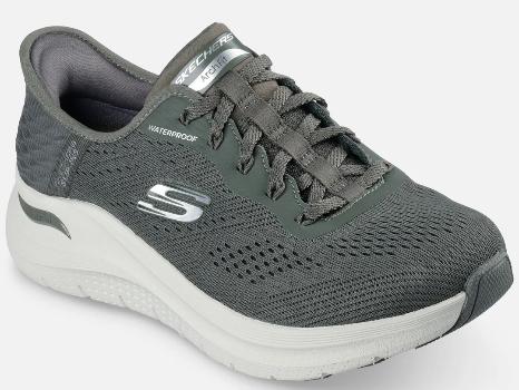 Skechers Slip ins Oliven Arch Fit Waterproof