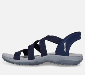 Skechers blå dame sandal slip ins