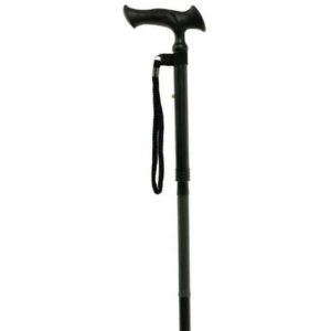SAMMENLEGGBAR STOKK MED ERGONOMISK HÅNDTAK 84-94 CM