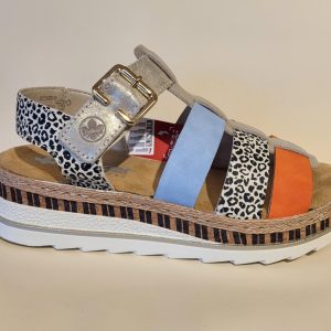 Rieker Sandal Dame Multi
