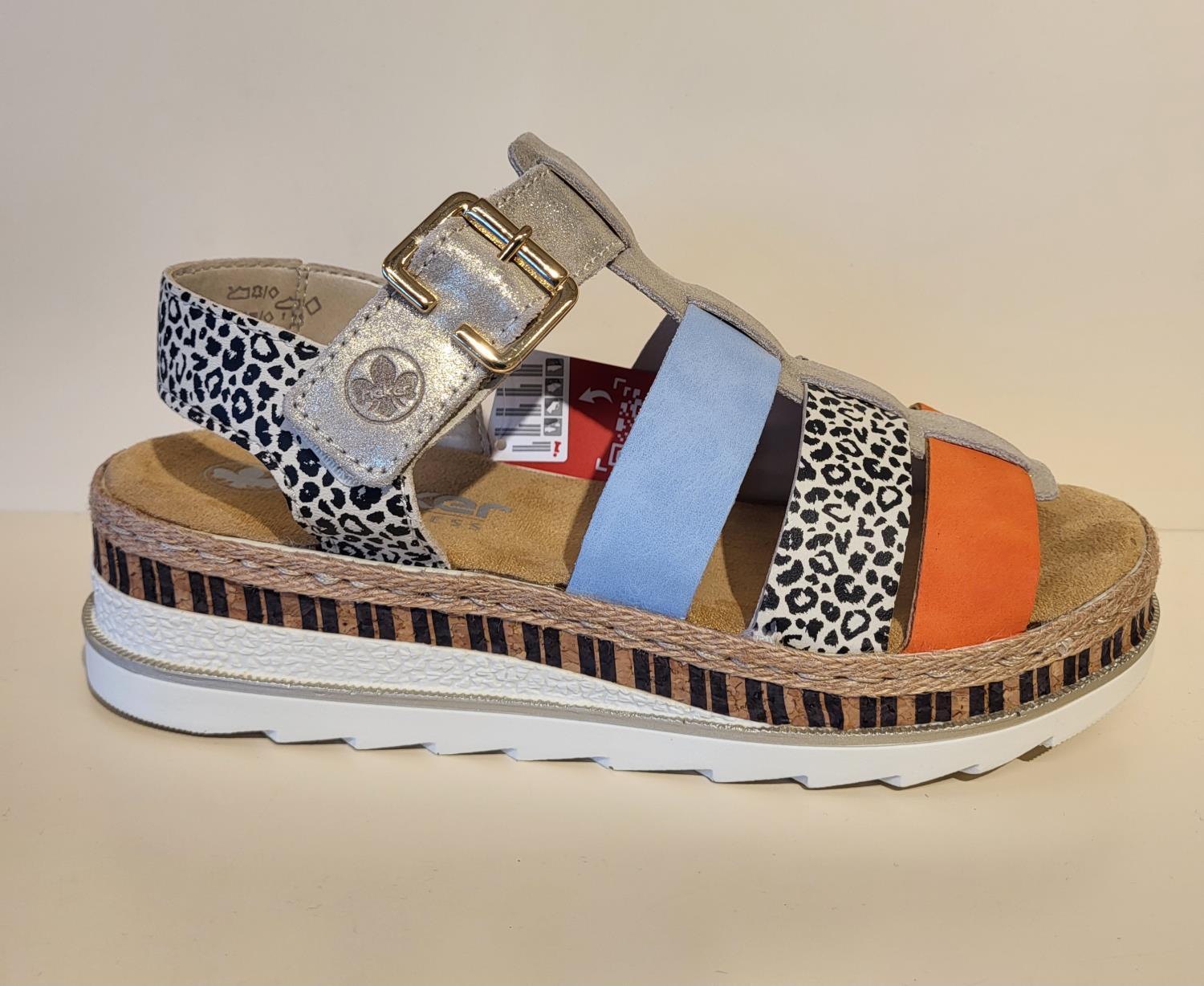Rieker Sandal Dame Multi