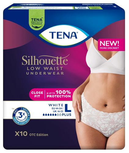 TENA Silhouette Pants Plus Lavt liv Hvit L