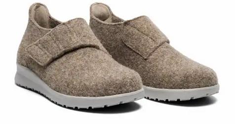 New Feet Tøffel Brun filtet ull