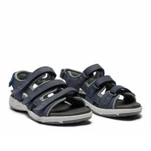New Feet Sandal med 3 remmer Mørk blå
