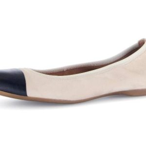 Gabor Ballerina beige med svart tupp