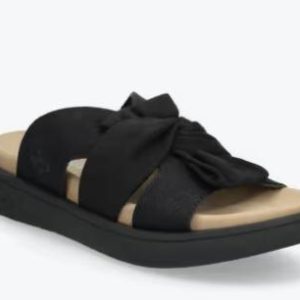 Rieker sandal svart med sløyfe