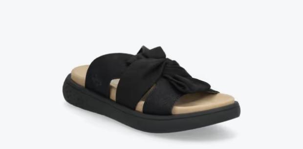 Rieker sandal svart med sløyfe