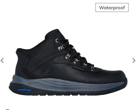Skechers vanntette slip-ins støvel sort herre